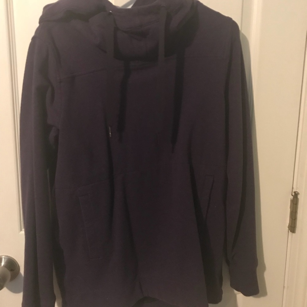 Purple thick workout hoodie